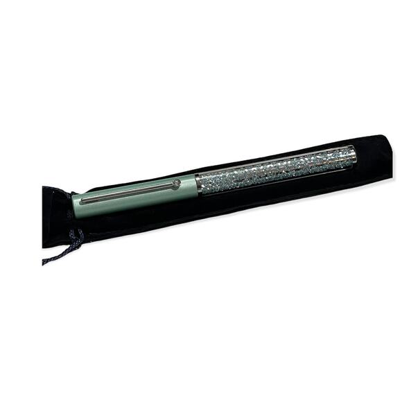 SWAROVSKI Crystalline Gloss Ballpoint Pen Green Chrome Plated - Picture 4 of 8